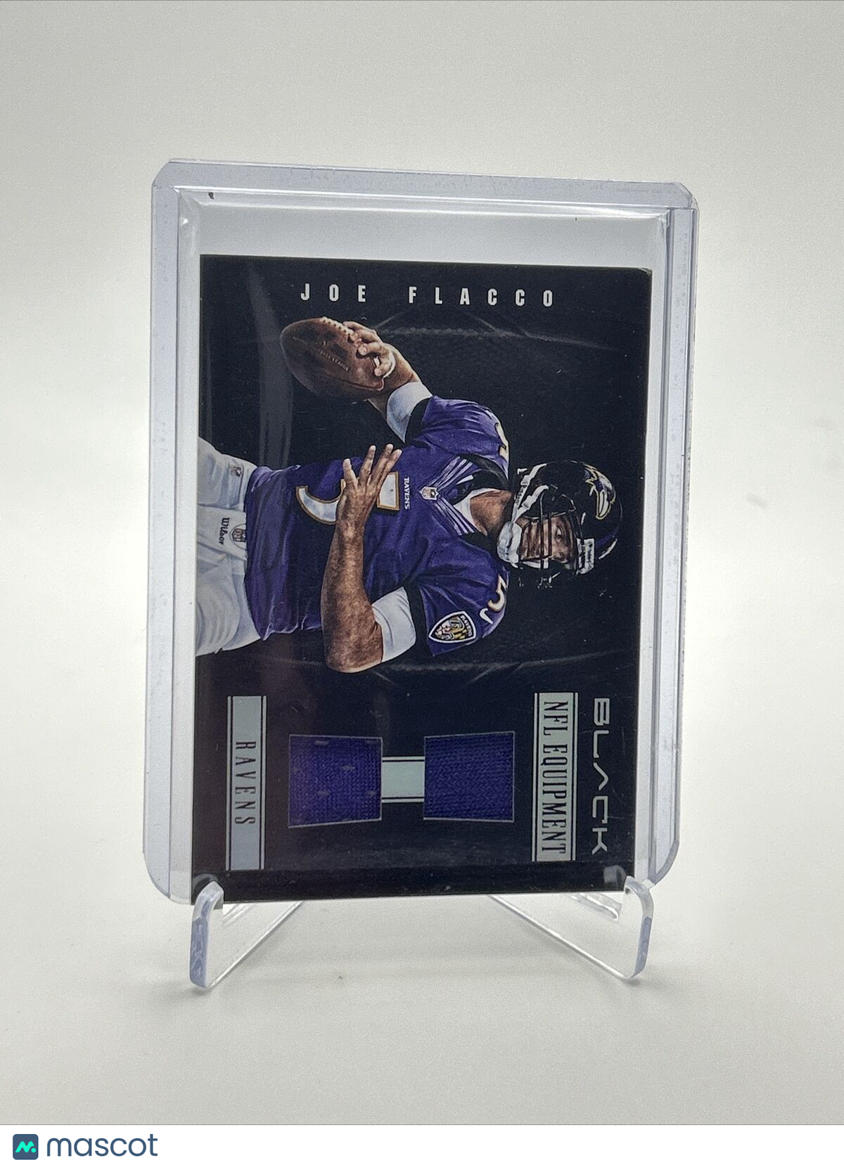 2012 Panini Black Joe Flacco NFL Equipment Football Card #57 56/99
