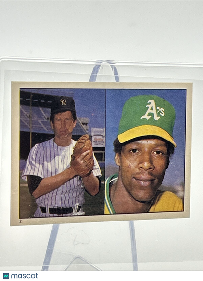 1981 Topps Stickers Tommy John/Mike Norris Card #2 NM-Mint FREE SHIPPING