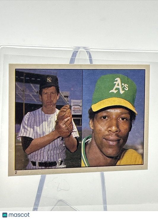 1981 Topps Stickers Tommy John/Mike Norris Card #2 NM-Mint FREE SHIPPING