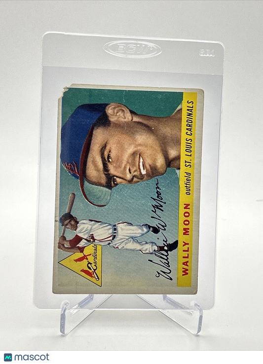 1955 Topps Wally Moon Baseball Card #67 Poor Quality FREE SHIPPING