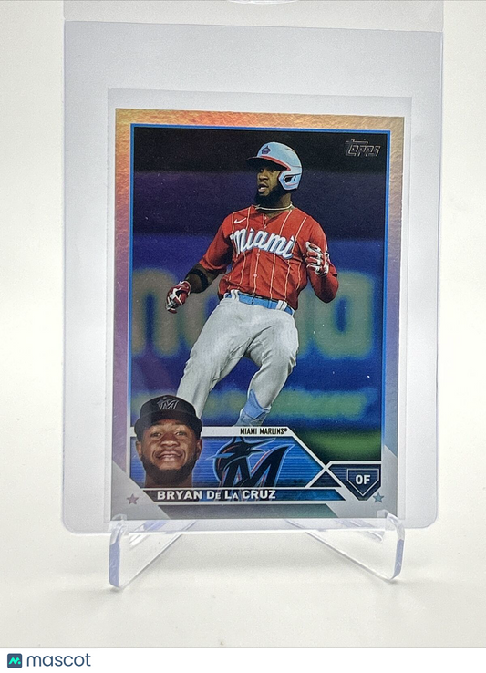 2023 Topps RAINBOW FOIL Bryan De La Cruz Baseball Card #599 FREE SHIPPING
