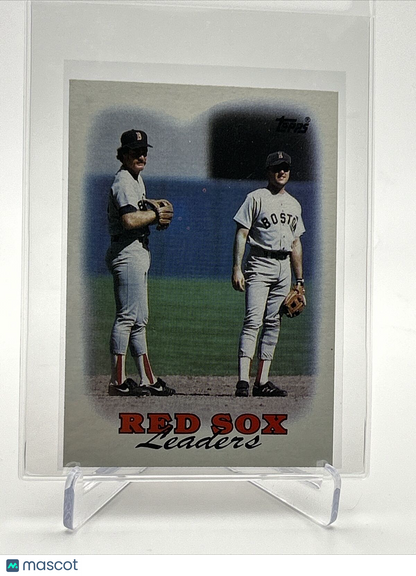 1988 Topps Red Sox Leaders Baseball Card #21 Mint FREE SHIPPING