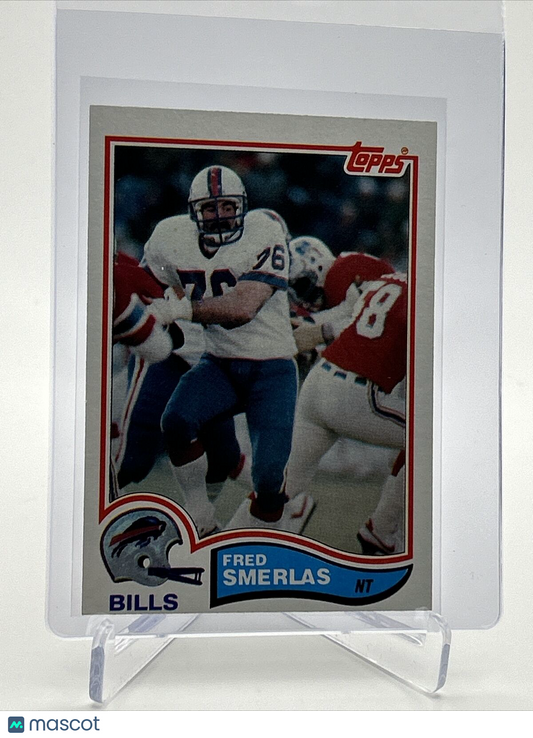 1982 Topps Fred Smerlas Football Card #35 NM-MT FREE SHIPPING