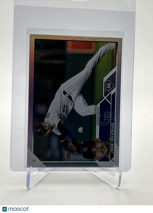 2023 Topps RAINBOW FOIL José Iglesias Baseball Card #653 FREE SHIPPING
