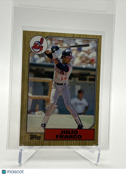 1987 Topps Julio Franco Baseball Card #160 Mint FREE SHIPPING