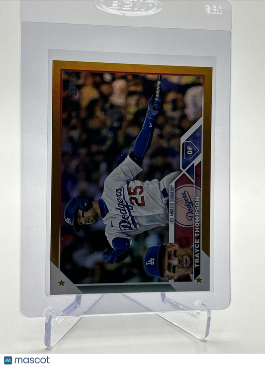 2023 Topps GOLD FOIL Trayce Thompson Baseball Card #343 FREE SHIPPING
