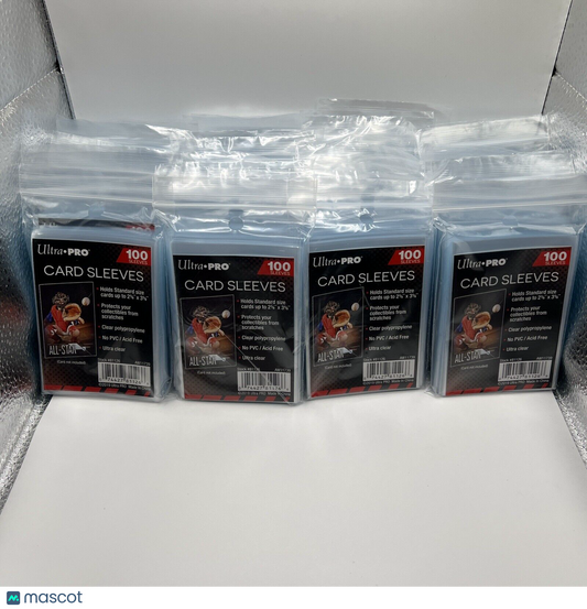 Ultra Pro Penny Card Soft Sleeves 40 Packs of 100 for Standard Cards, 4000 Total