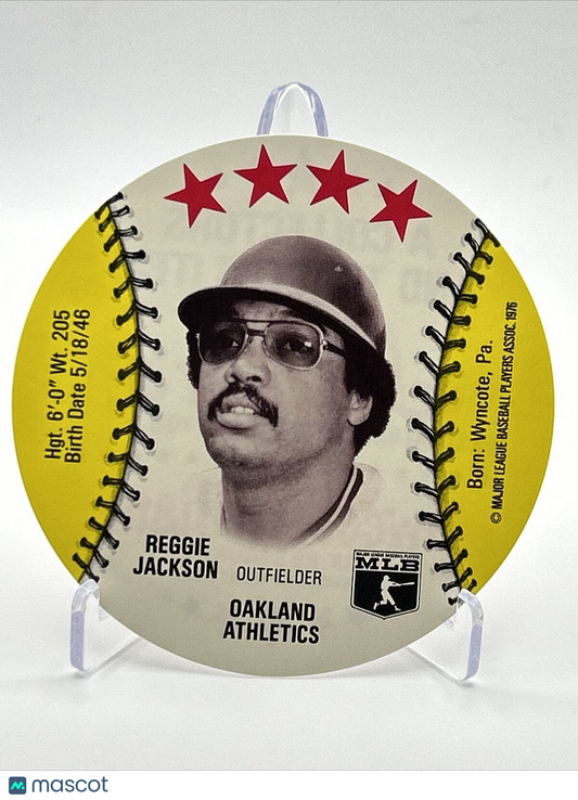 1976 Isaly's Sweet William Disc Reggie Jackson Baseball Card NM-MT FREE SHIPPING