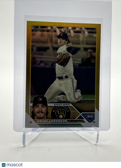 2023 Topps GOLD FOIL Brian Anderson Baseball Card #480 FREE SHIPPING
