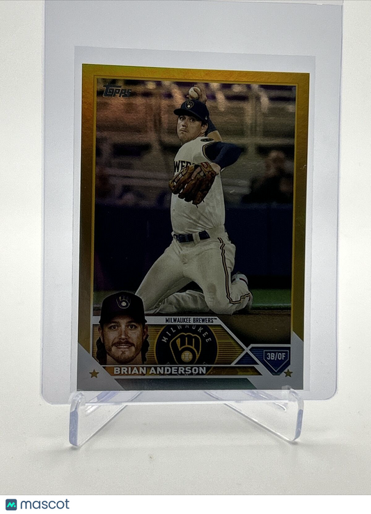 2023 Topps GOLD FOIL Brian Anderson Baseball Card #480 FREE SHIPPING
