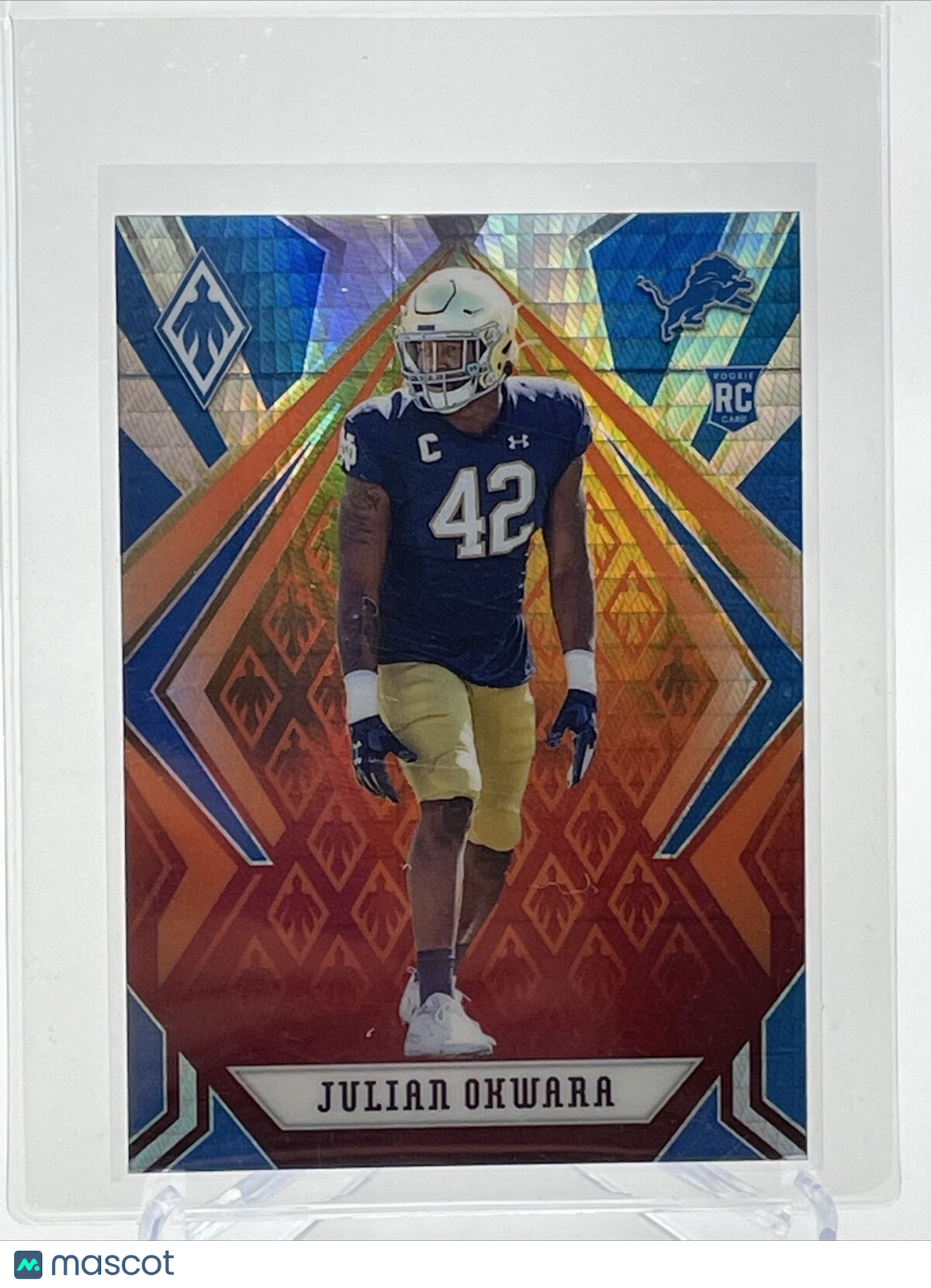 2020 Panini Phoenix FIRE BURST Julian Okwara Rookie #197 Mint FREE SHIPPING