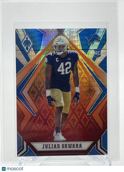 2020 Panini Phoenix FIRE BURST Julian Okwara Rookie #197 Mint FREE SHIPPING