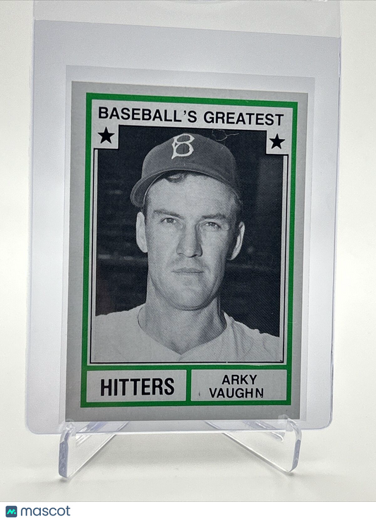 1982 TCMA Greatest Hitters Arky Vaughan Baseball Card #44 Mint FREE SHIPPING