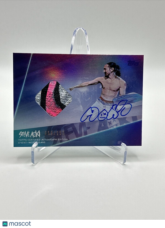 2020 Topps X Steve Aoki Wave 4 Relic and Autograph Card #58/150