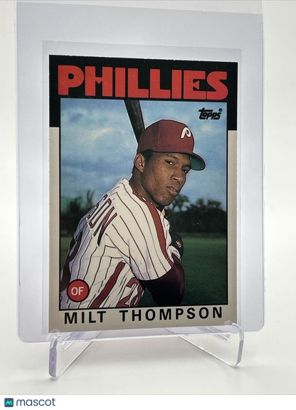 1986 Topps Traded Milt Thompson Baseball Card #112T NM-MT FREE SHIPPING