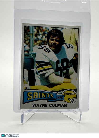 1975 Topps Wayne Colman Football Card #494 NM Quality FREE SHIPPING