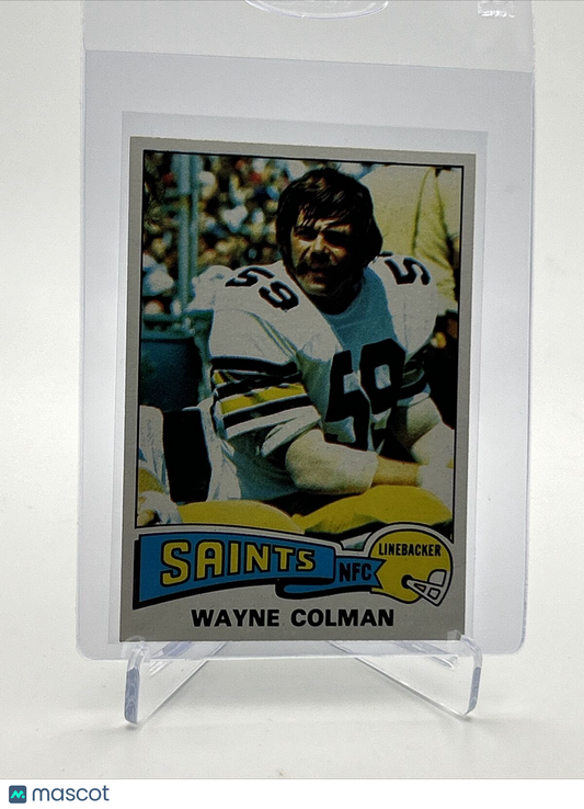 1975 Topps Wayne Colman Football Card #494 NM Quality FREE SHIPPING