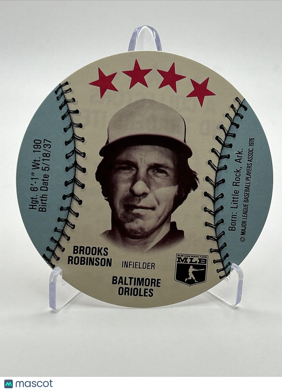1976 Isaly's Sweet William Disc Brooks Robinson Card NM-MT FREE SHIPPING