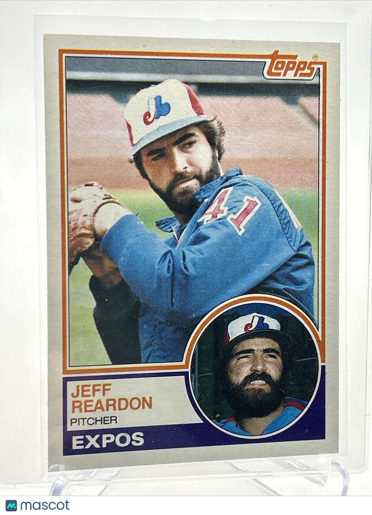 1983 Topps Jeff Reardon Baseball Card #290 NM-Mint FREE SHIPPING