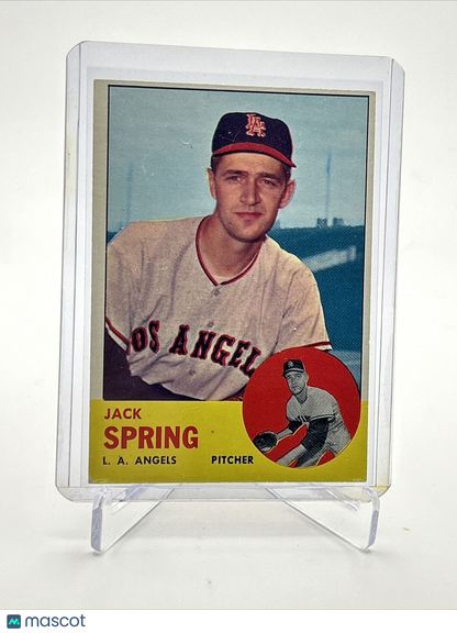 1963 Topps Jack Spring Baseball Card #572 EX Quality FREE SHIPPING
