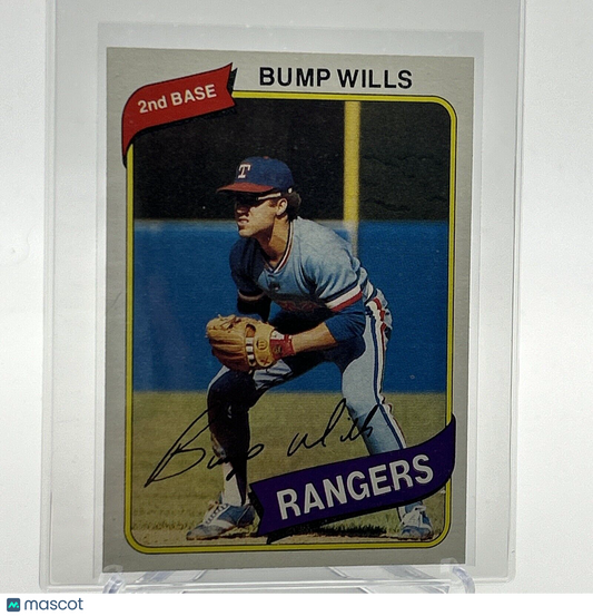 1980 Topps Bump Wills Baseball Card #473 NM-Mint FREE SHIPPING