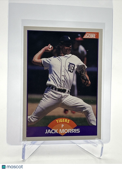 1989 Score Jack Morris Baseball Card #250 Mint FREE SHIPPING