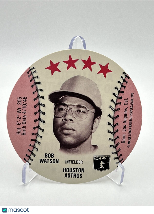 1976 Isaly's Sweet William Disc Bob Watson Baseball Card NM-MT FREE SHIPPING