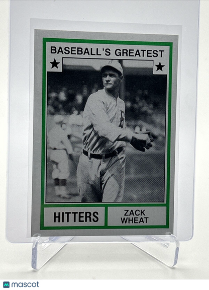 1982 TCMA Greatest Hitters Zack Wheat Baseball Card #36 Mint FREE SHIPPING