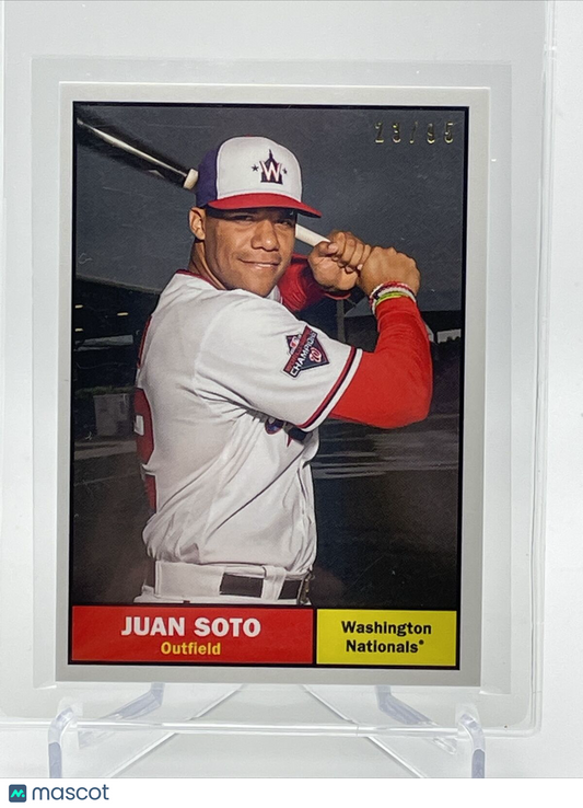 2021 Topps Transcendent Juan Soto Baseball Card #1961-JS 23/95 1961 Topps