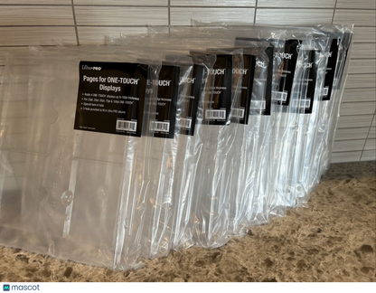 Ultra Pro Pages for One Touch Holders 23pt - 100pt 4 per Page- 10 Pages Total