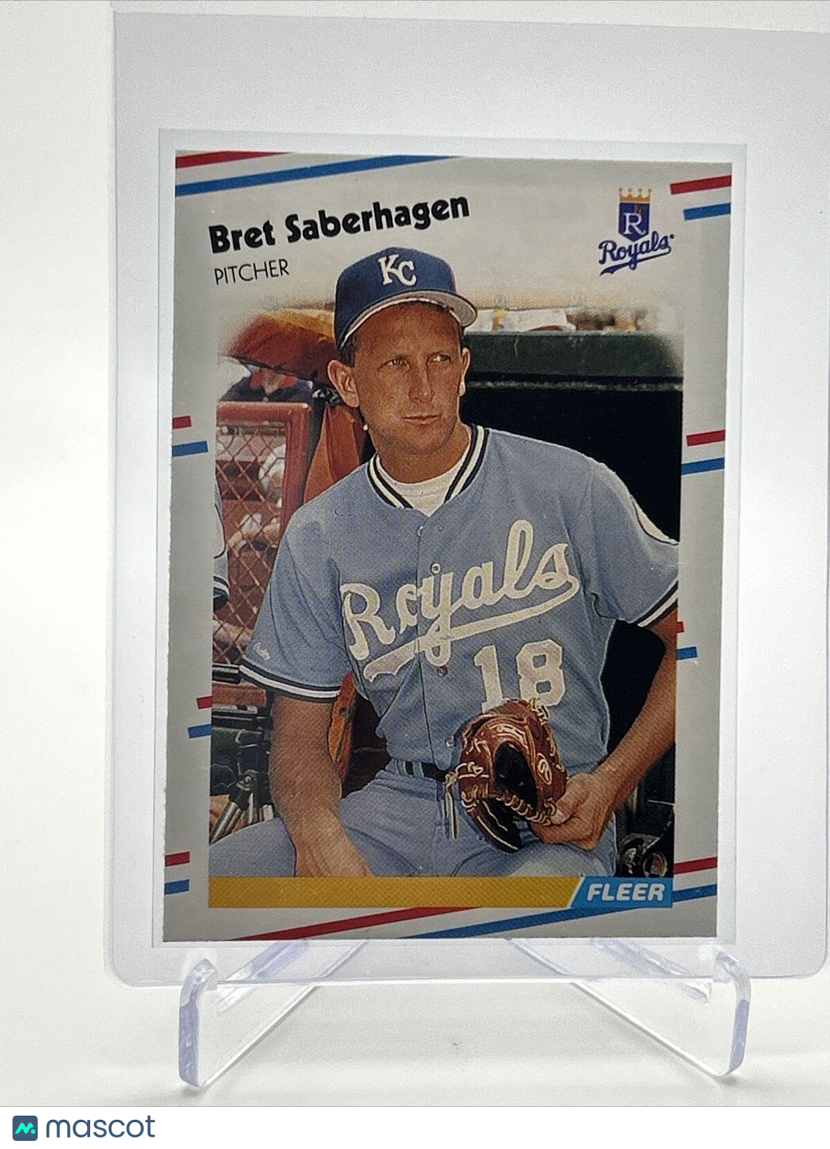 1988 Fleer Bret Saberhagen Baseball Card #268 Mint FREE SHIPPING
