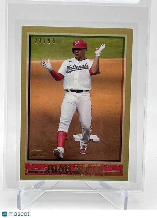 2021 Topps Transcendent Juan Soto Baseball Card #1998-JS 23/95 1998 Topps