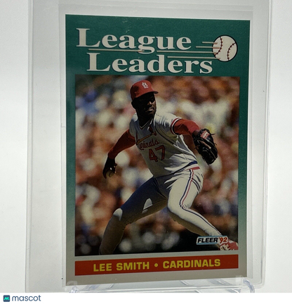 1992 Fleer Lee Smith Baseball Card #697 Mint FREE SHIPPING