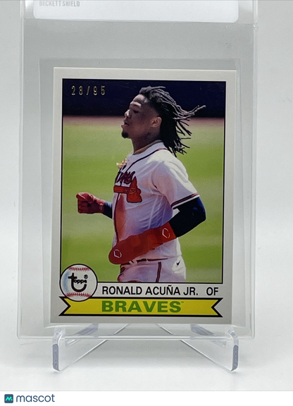 2021 Topps Transcendent Ronald Acuna Jr Baseball Card #1979-RA 23/95 1979 Topps