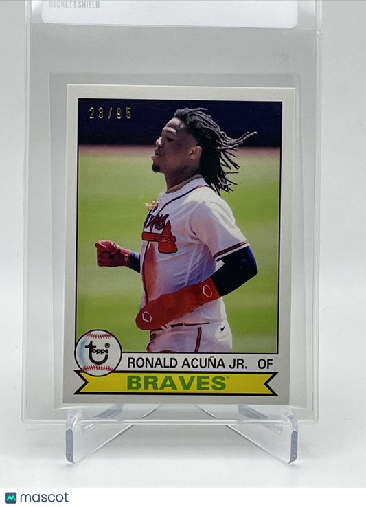 2021 Topps Transcendent Ronald Acuna Jr Baseball Card #1979-RA 23/95 1979 Topps