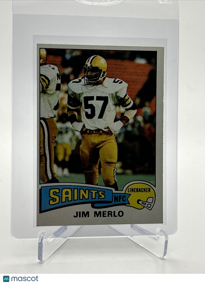 1975 Topps Jim Merlo Football Card #408 EX Quality FREE SHIPPING