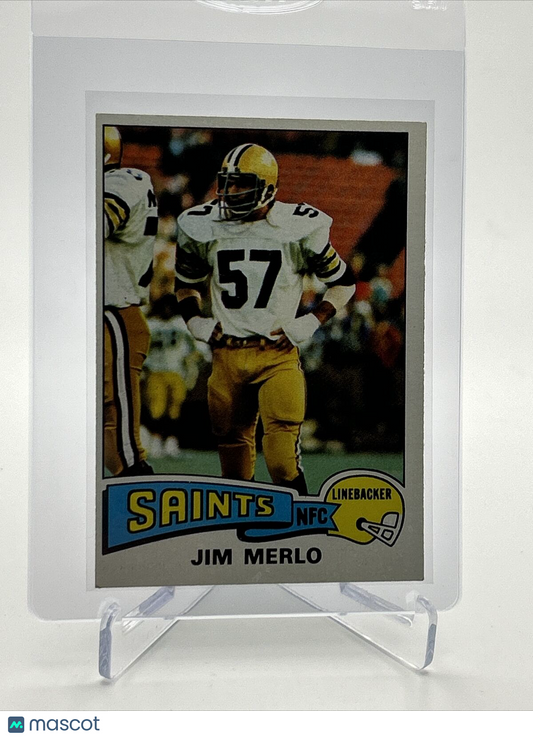 1975 Topps Jim Merlo Football Card #408 EX Quality FREE SHIPPING