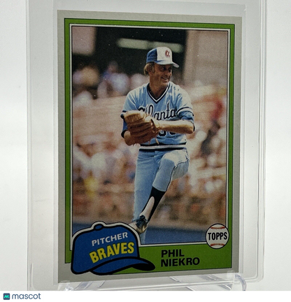 1981 Topps Phil Niekro Baseball Card #387 NM-Mint FREE SHIPPING