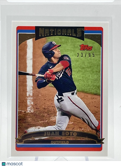 2021 Topps Transcendent Juan Soto Baseball Card #2006-JS 23/95 2006 Topps