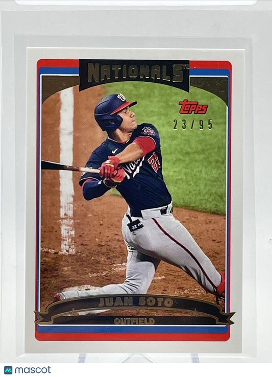 2021 Topps Transcendent Juan Soto Baseball Card #2006-JS 23/95 2006 Topps