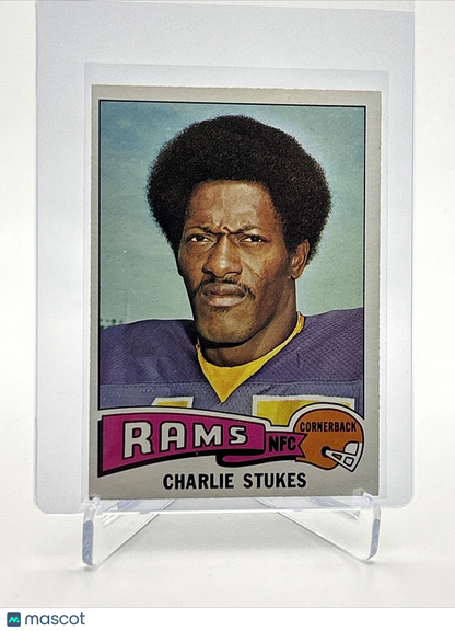 1975 Topps Charlie Stukes Football Card #66 EX Quality FREE SHIPPING