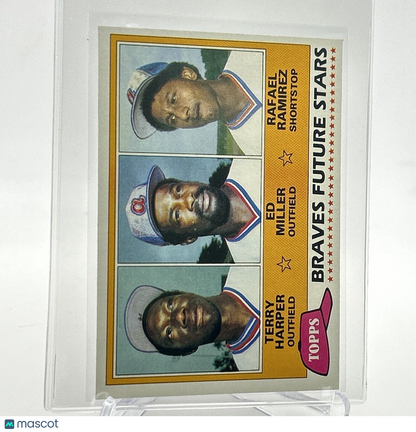 1981 Topps Braves Future Stars Rookie Baseball Card #192 NM-Mint FREE SHIPPING
