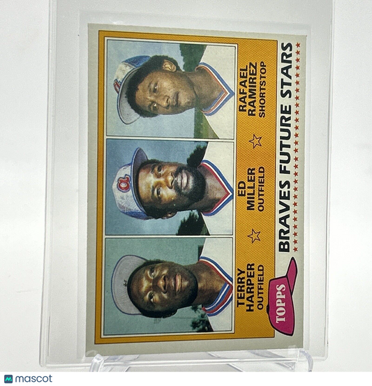 1981 Topps Braves Future Stars Rookie Baseball Card #192 NM-Mint FREE SHIPPING