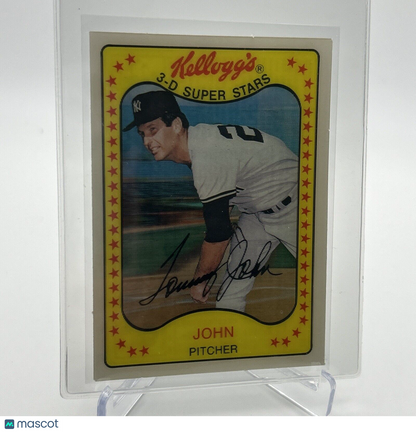 1981 Kellogg's Tommy John Baseball Card #52 NM-Mint FREE SHIPPING