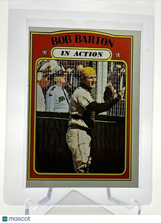 1972 Topps Bob Barton Baseball Card #40 VG-EX Quality FREE SHIPPING
