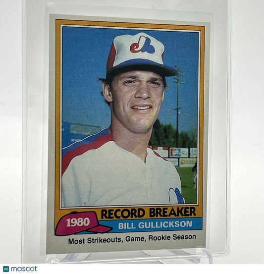 1981 Topps Bill Gullickson Baseball Card #203 NM-Mint FREE SHIPPING