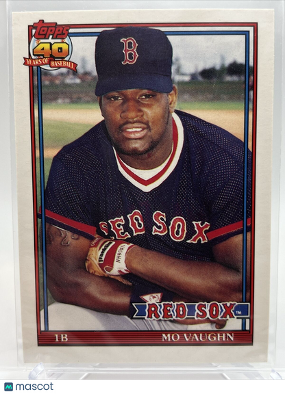 1991 Topps Traded Mo Vaughn Baseball Card #123T Mint FREE SHIPPING