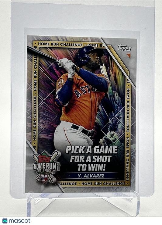2023 Topps Home Run Challenge Unscratched Yordan Alvarez #HRC-28 FREE SHIPPING