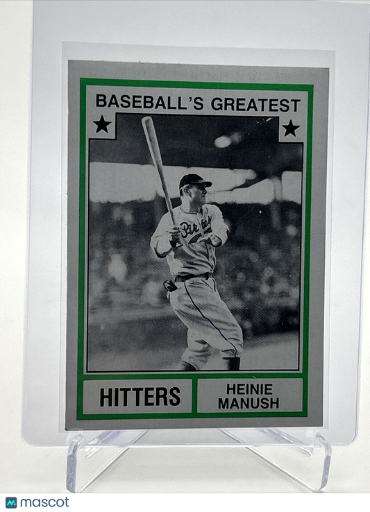1982 TCMA Greatest Hitters Heinie Manush Baseball Card #30 Mint FREE SHIPPING