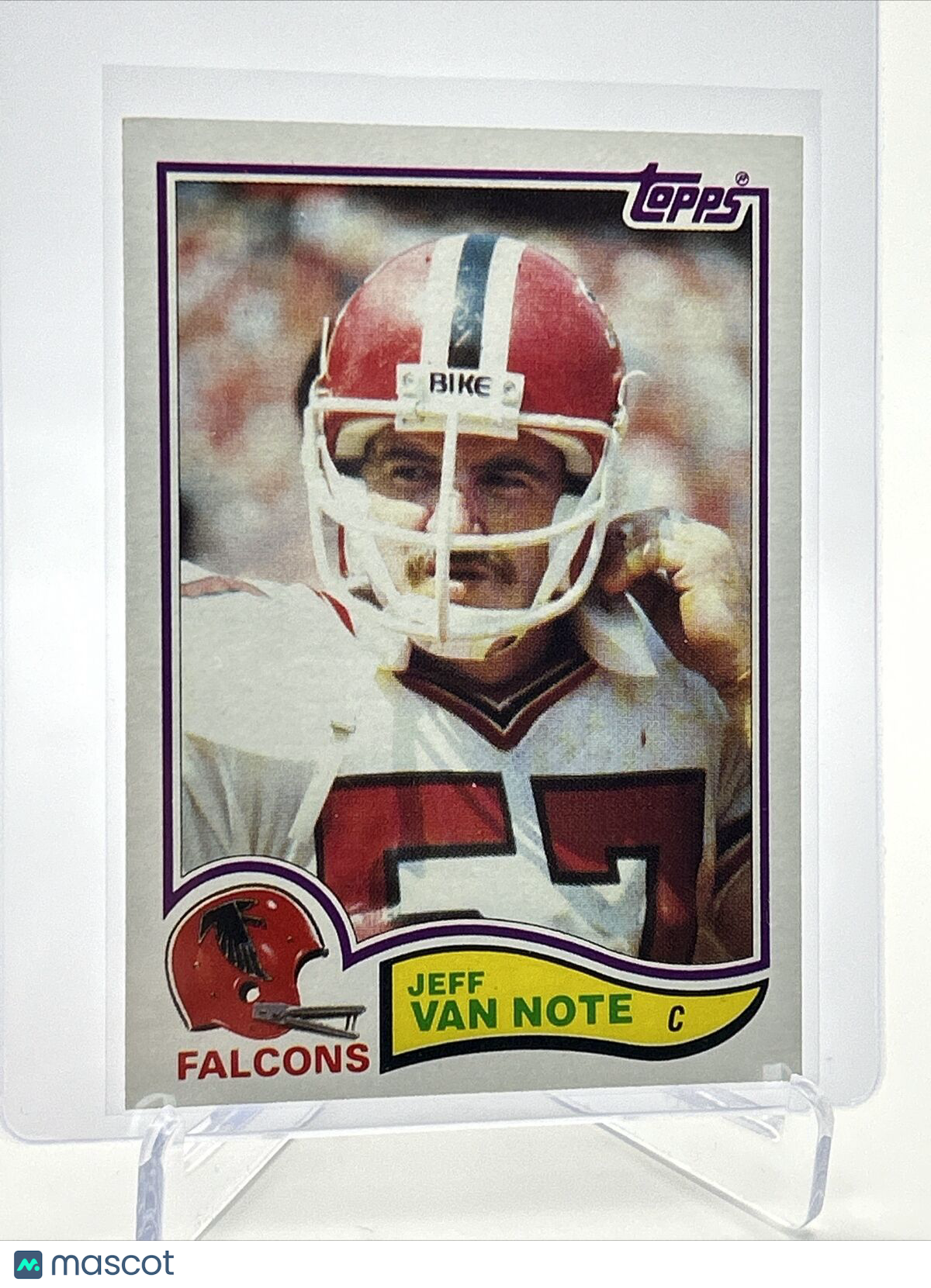 1982 Topps Jeff Van Note Football Card #291 NM-MT FREE SHIPPING